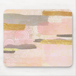Elegantes Abstraktes Waves Artwork im japanischen  Mousepad