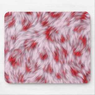 Elegantes, Abstraktes, weiche Fluffy-Fur-Muster Mousepad
