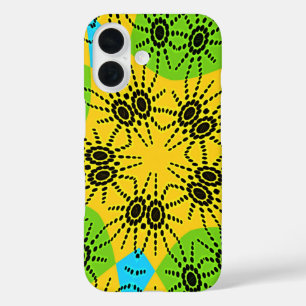 Elegantes afrikanisch Inspiriert Spider Traditiona iPhone 16 Hülle