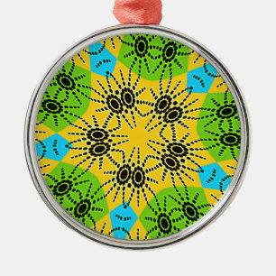 Elegantes afrikanisch Inspiriert Spider Traditiona Silbernes Ornament