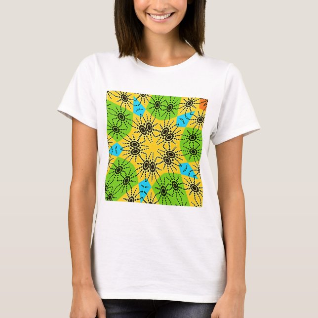 Elegantes afrikanisch Inspiriert Spider Traditiona T-Shirt (Vorderseite)
