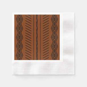 Elegantes afrikanisches Bogolan Designpapier Napki Serviette