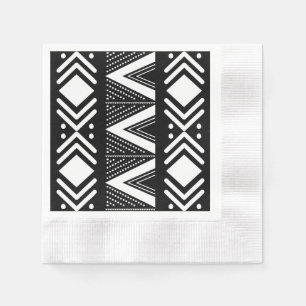Elegantes afrikanisches Bogolan Designpapier Napki Serviette