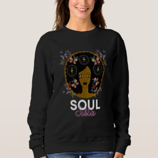 Elegantes afrikanisches Kopfband für Frauen Schwar Sweatshirt