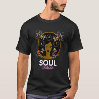 Elegantes afrikanisches Kopfband für Frauen Schwar T-Shirt