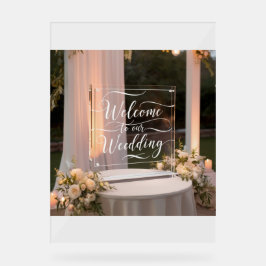 "Elegantes Akryllisches Begrüßungsdesign" Acrylschild