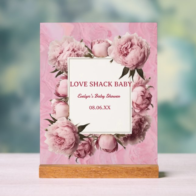 Elegantes Akryllisches Zeichen - Perfekt für Hochz Acrylschild (Neutral)