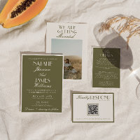 Elegantes altes Geld Olivgrüne Luxus-Hochzeit