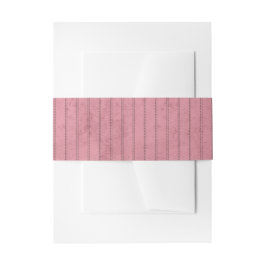 Elegantes Altes Geld Vintag Pink Pinstripes Hochze Einladungsbanderole