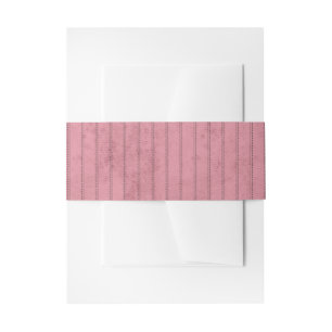Elegantes Altes Geld Vintag Pink Pinstripes Hochze Einladungsbanderole