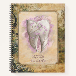 Elegantes altmodisches Dental Diary / Notebook Notizbuch