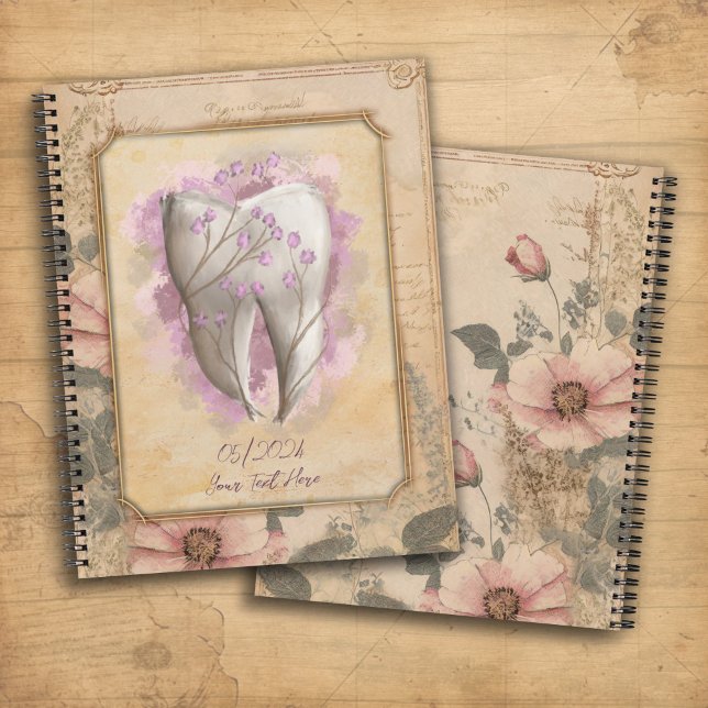 Elegantes altmodisches Dental Diary / Notebook Notizbuch (Von Creator hochgeladen)