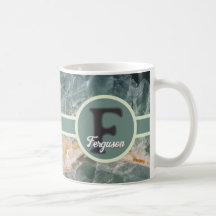 Elegantes Anfangsmonogramm des Familiennamens aus