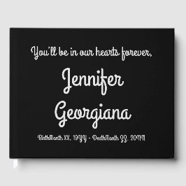 Elegantes, angesehenes Begräbnis/Gästebuch Gästebuch