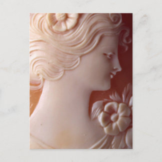 Elegantes antikes Cameo-Schmuckstück Postkarte