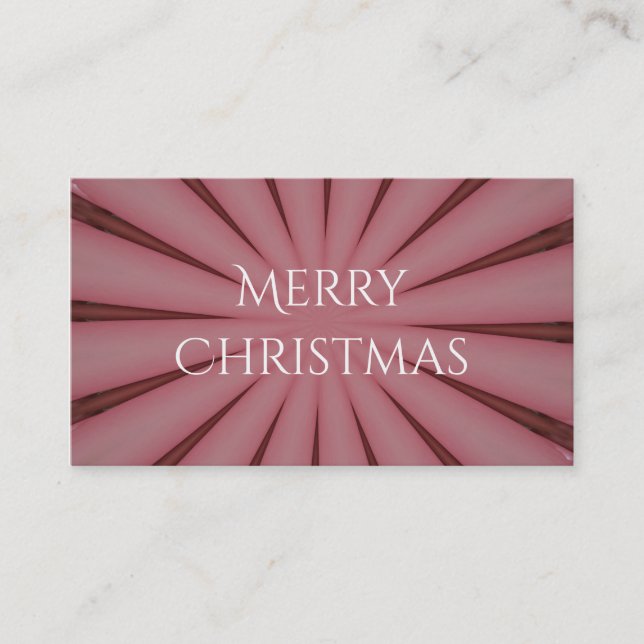 Elegantes antikes rosa Kaleidoskop-Design Visitenkarte (Vorderseite)