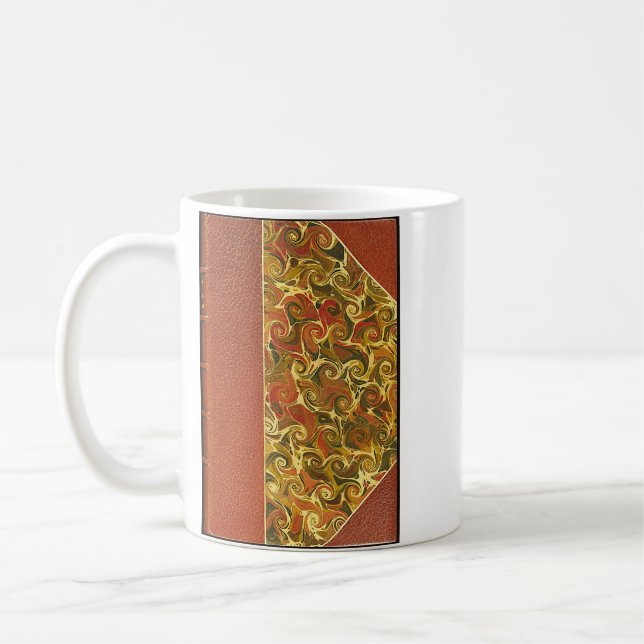 Elegantes Antiquitätenbuch, Verziertes Muster Kaffeetasse (Links)