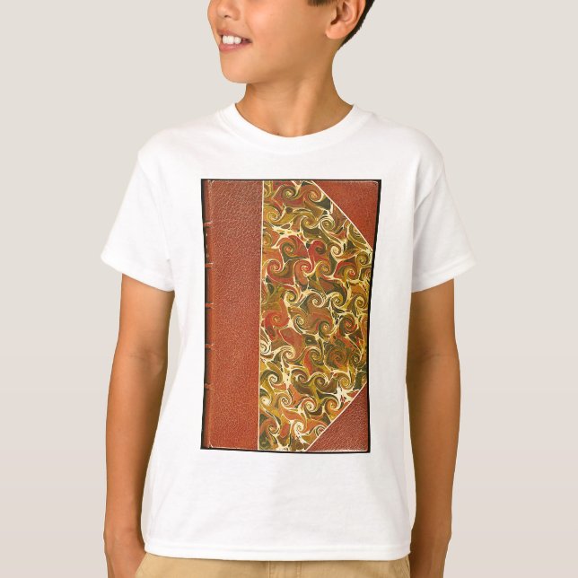 Elegantes Antiquitätenbuch, Verziertes Muster T-Shirt (Vorderseite)