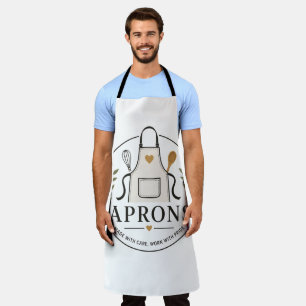 Elegantes Apron-Logo-Abzeichen Küchenschürze Schürze