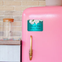 Elegantes Aqua und weiße Rosen Hochzeit retten das