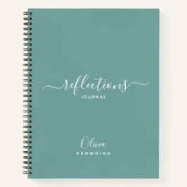 Elegantes Aquamarines Green Reflections Journal Notizbuch