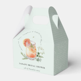 Elegantes Aquamarines Orange Green Cocktail Brautp Geschenkschachtel