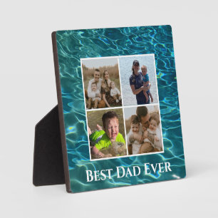 Elegantes, aquamarines Wassermuster Seewellen Fotoplatte