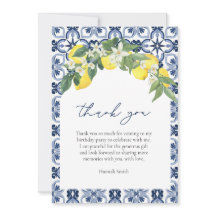 Elegantes Aquarell Lemon Positano