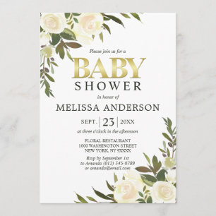 Elegantes Aquarell-rosa Elfenbein-mit Einladung