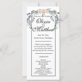 Elegantes Aquarell Rosenrosen Lavendelgras