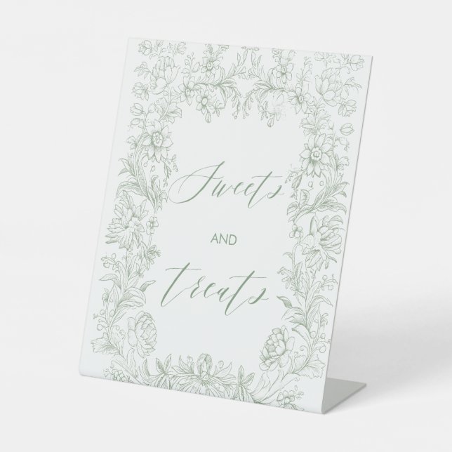 Elegantes Aquarellbaby Sockelschild (Vorderseite)