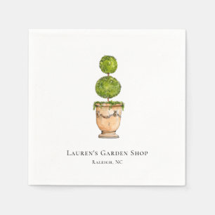 Elegantes Aquarellbild Serviette