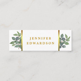 Elegantes Aquarellgold beruflich Mini Visitenkarte