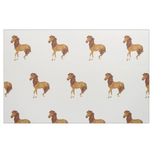 Elegantes arabisches Wasserfarben-Pferd Reitsport Stoff