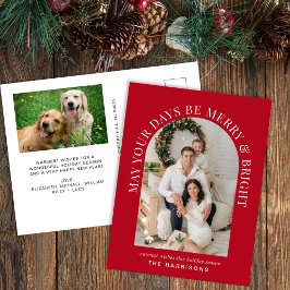 Elegantes Arch Foto froh und hellrot Weihnachten