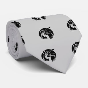 Elegantes Art Deco Damen-Silhouettenmuster Krawatte