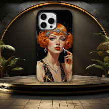 Elegantes Art Deco Flapper Girl