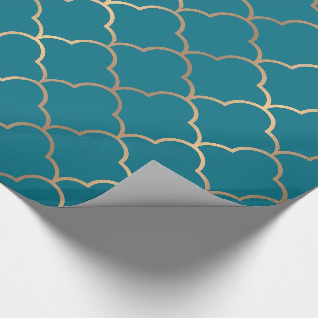 Elegantes Art-Déco-Muster. Geschenkpapier (Ecke)