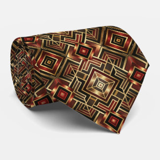 Elegantes Art Deco-Muster mit Fliesen Krawatte