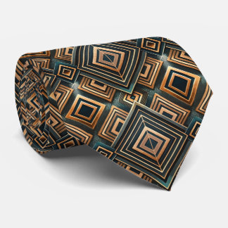 Elegantes Art Deco-Muster mit Fliesen Krawatte