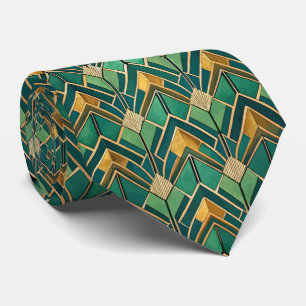 Elegantes Art Deco-Muster mit Fliesen Krawatte