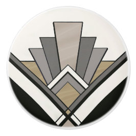 Elegantes Art Deco Ventilator Design Keramikknauf