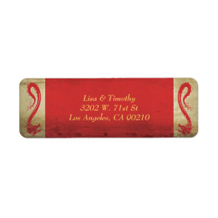 Elegantes asiatisches Thema Red Dragon Wedding