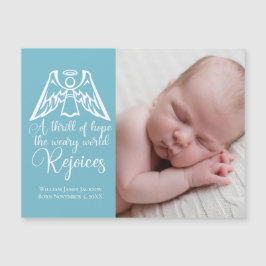 Elegantes Baby Boy Foto Magnetic Christmas Card Magnetkarte