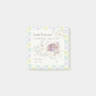 Elegantes Baby Boy oder Girl Scrapbook Foto Frame Post-it Klebezettel