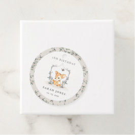 Elegantes Baby Deer Blumengebirge Wappen jeden Geb Geschenkanhänger