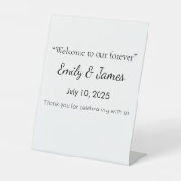 Elegantes Baby-Shower-Podest-Schild | Floral & Gol