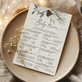 Elegantes Baby-Trivialspiel im Winter