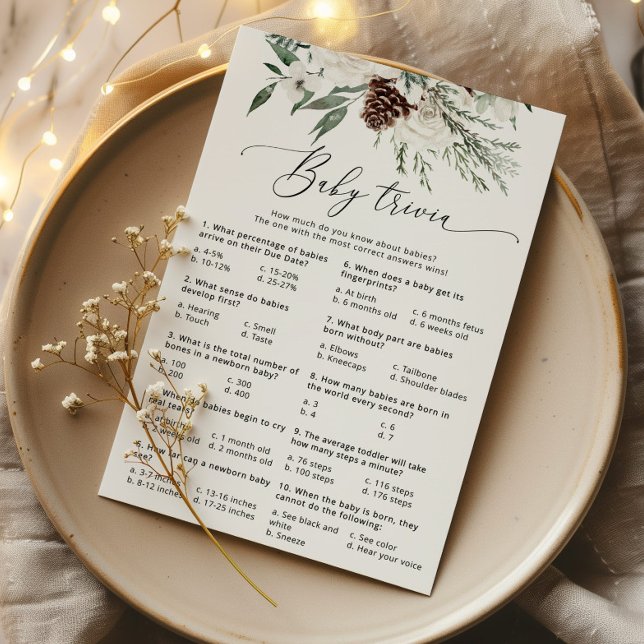 Elegantes Baby-Trivialspiel im Winter (Von Creator hochgeladen)