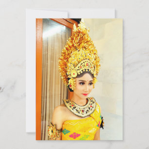 Elegantes Balinesisches Königliches Payas Agung Br Einladung